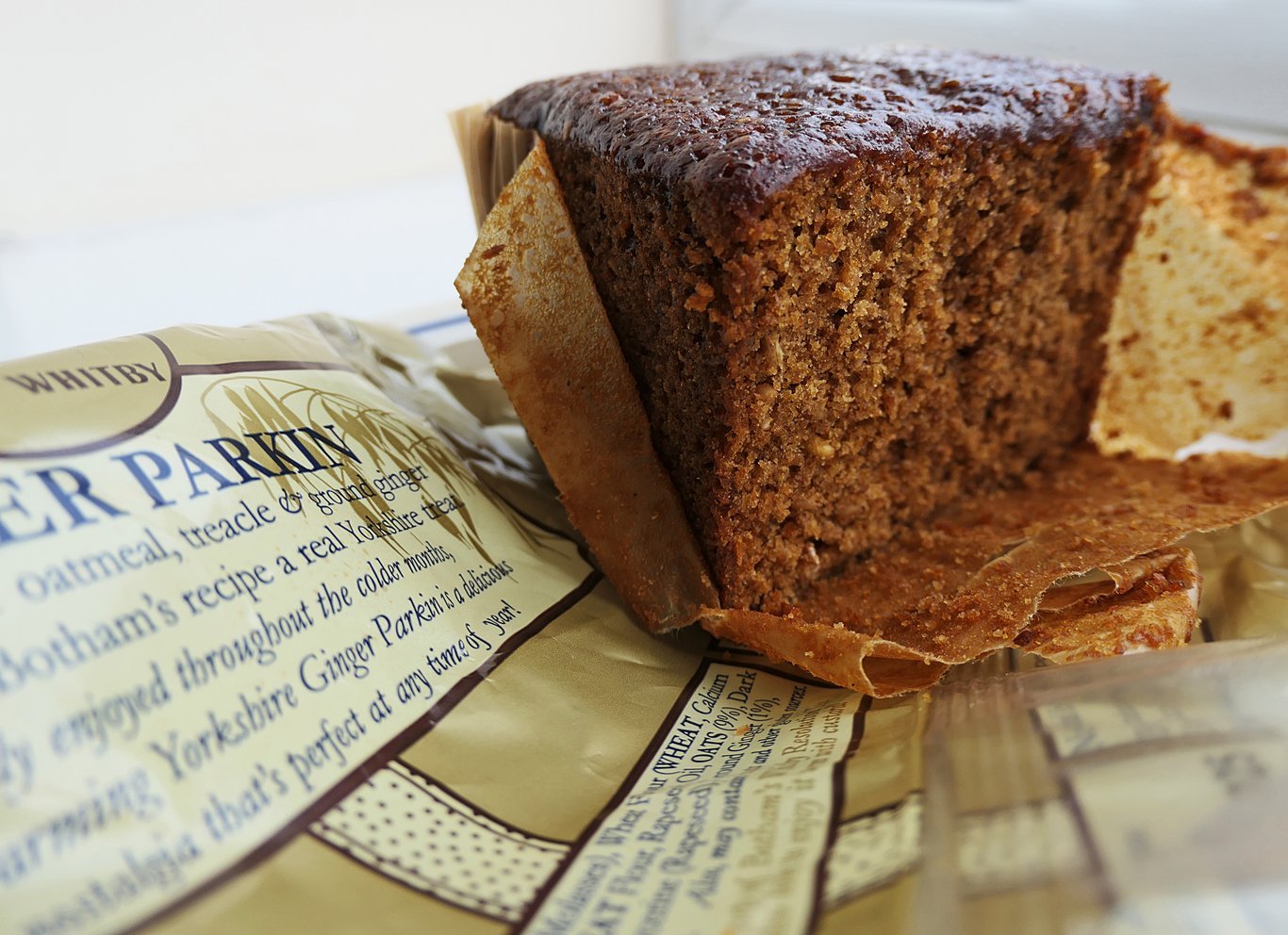 A ginger cake with oatmeal