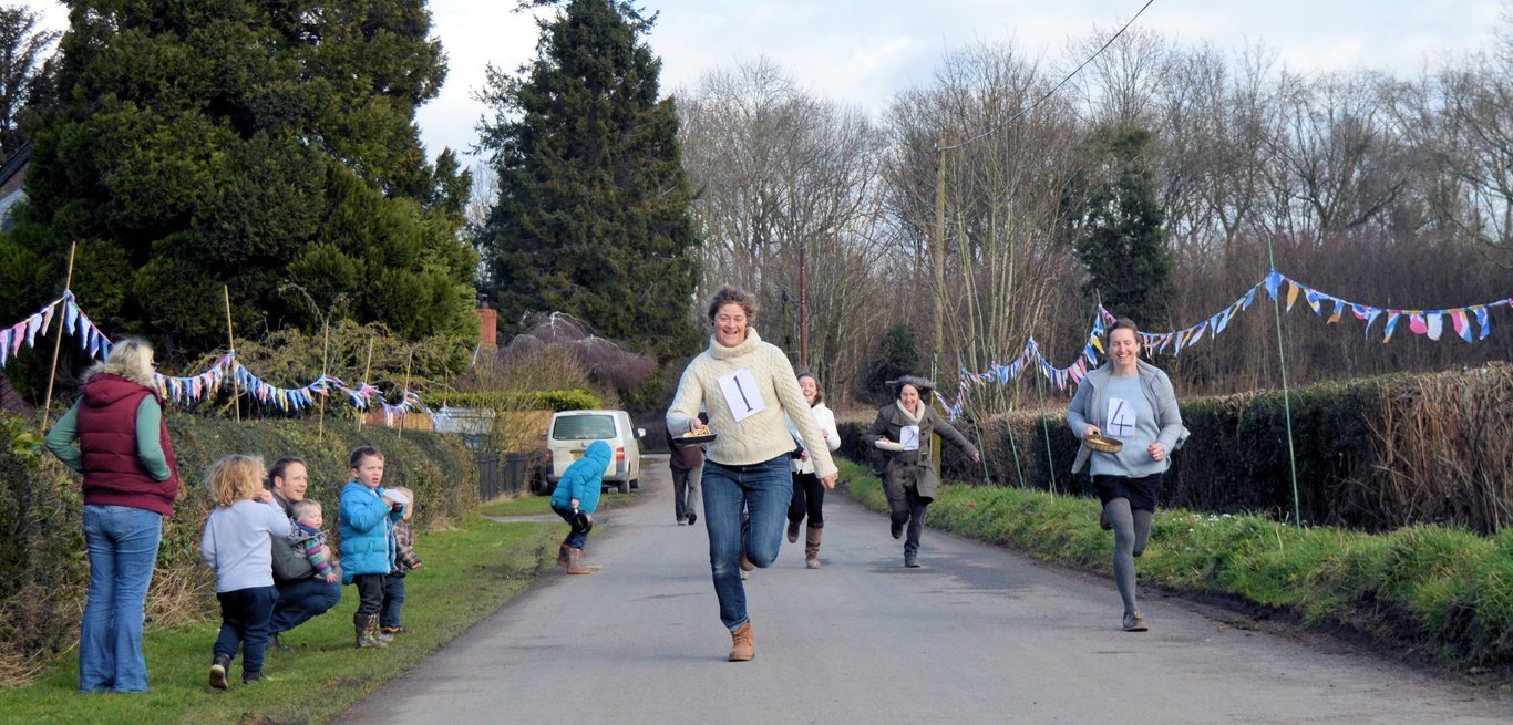 Annual Ledgemoor Pancake Race in 2018
