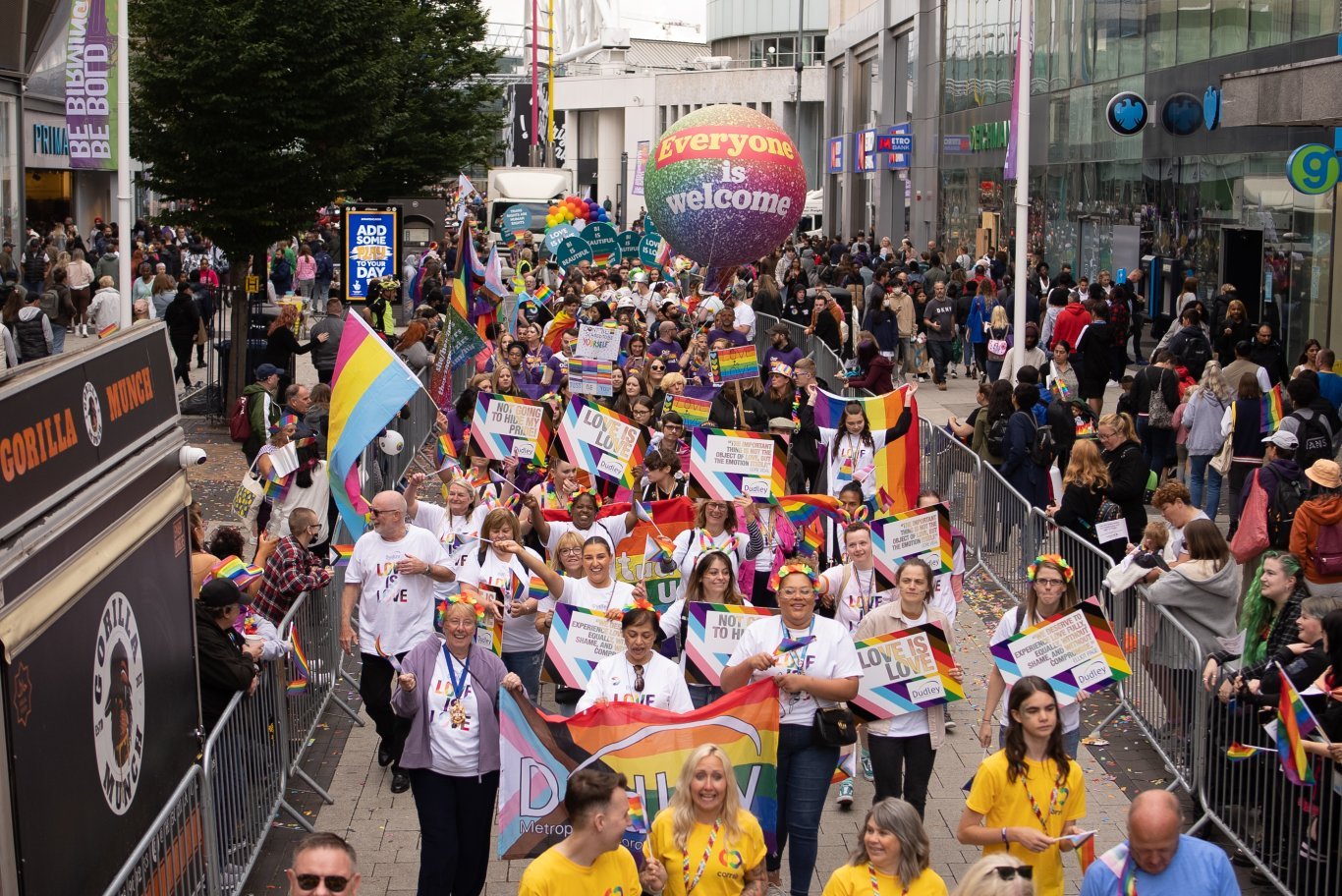 Birmingham Pride, The Late May Bank Holiday Monday in Birmingham
