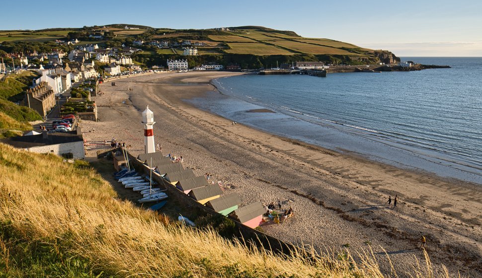 Port Erin Beach on a summer evening, the Isle of Man