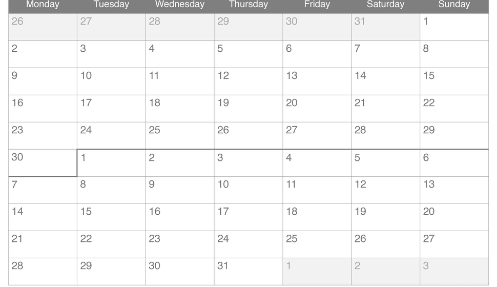 2026 November December Calendar