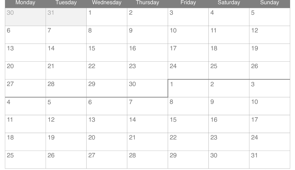 2027 September October Calendar