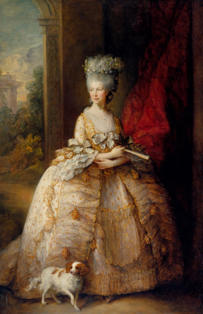 Queen Charlotte (1744-1818). Oil on canvas by Thomas Gainsborough.